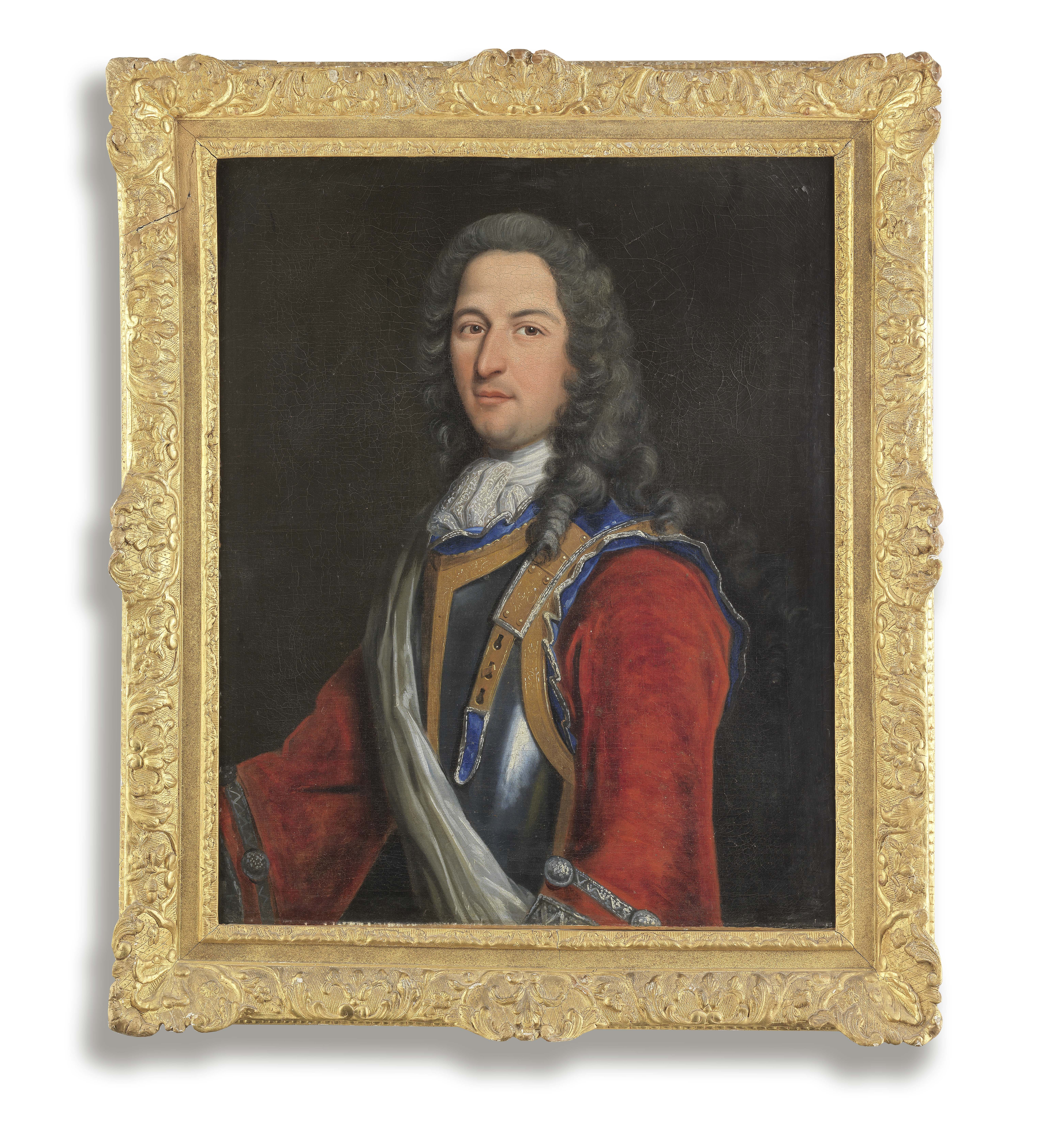 French School, early 18th Century Portrait of a gentleman, traditionally identified as Louis Phil...