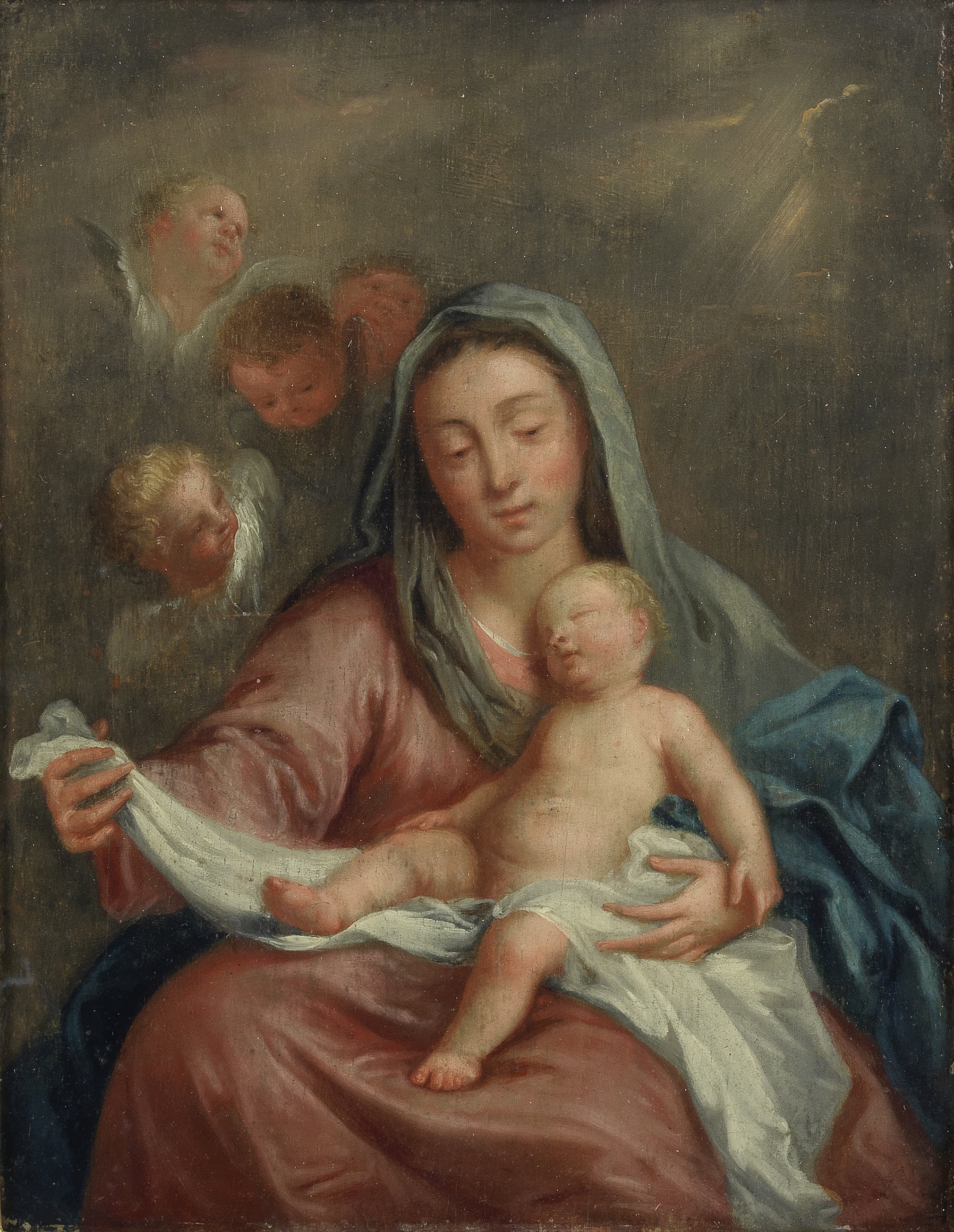 Circle of Abraham Bloemaert (Gorinchem 1566-1651 Utrecht) The Madonna and Child with Angels