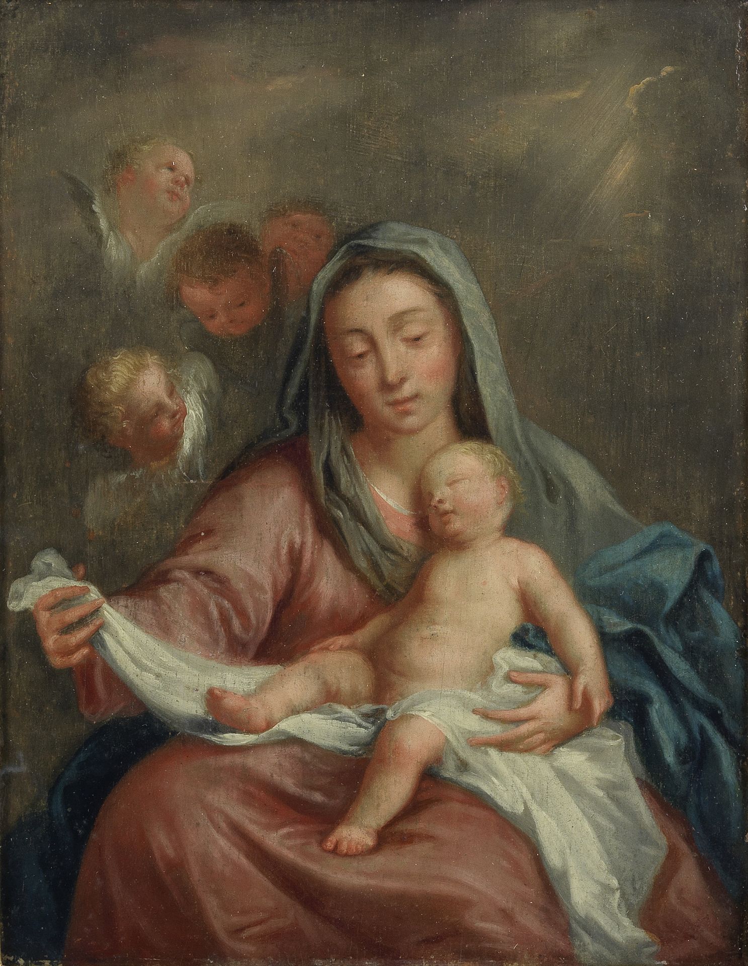 Circle of Abraham Bloemaert (Gorinchem 1566-1651 Utrecht) The Madonna and Child with Angels