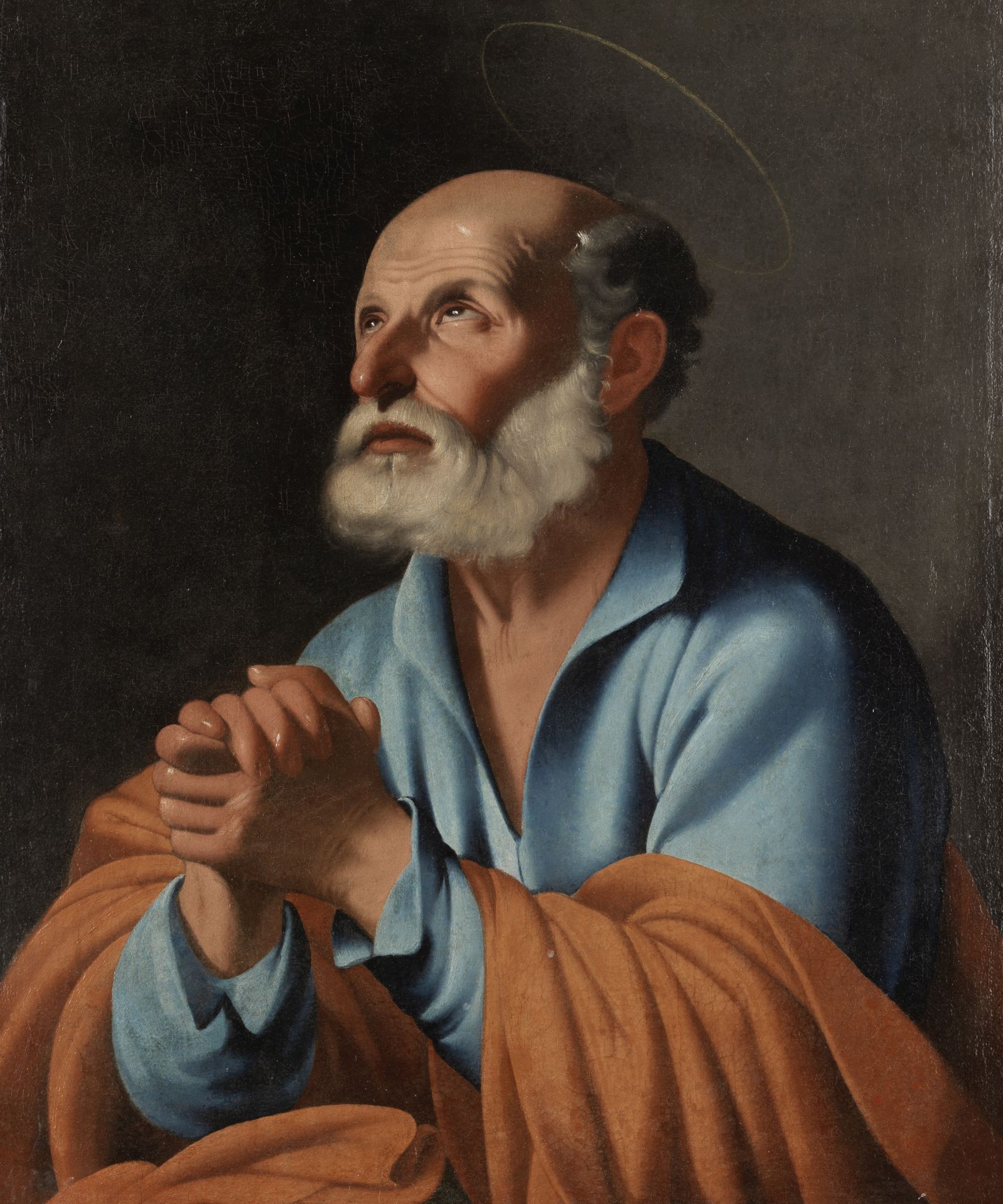 Follower of Carlo Saraceni (Venice 1579-1620) The Penitent Saint Peter