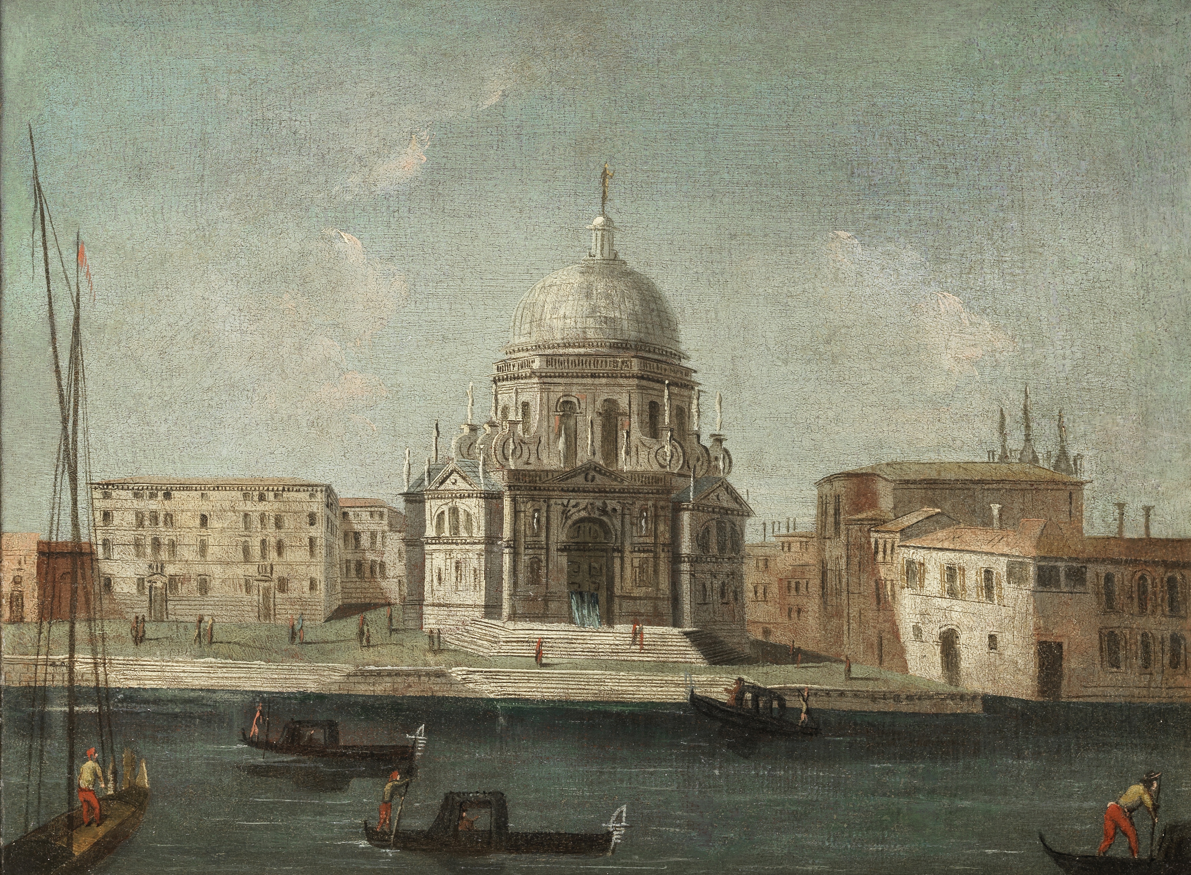 Attributed to Vincenzo Chilone (Venice 1768-1840) The Basilica of Sant Maria della Salute, Venice