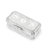 A Victorian silver snuff box Charles Rawlings and William Summers, London 1849