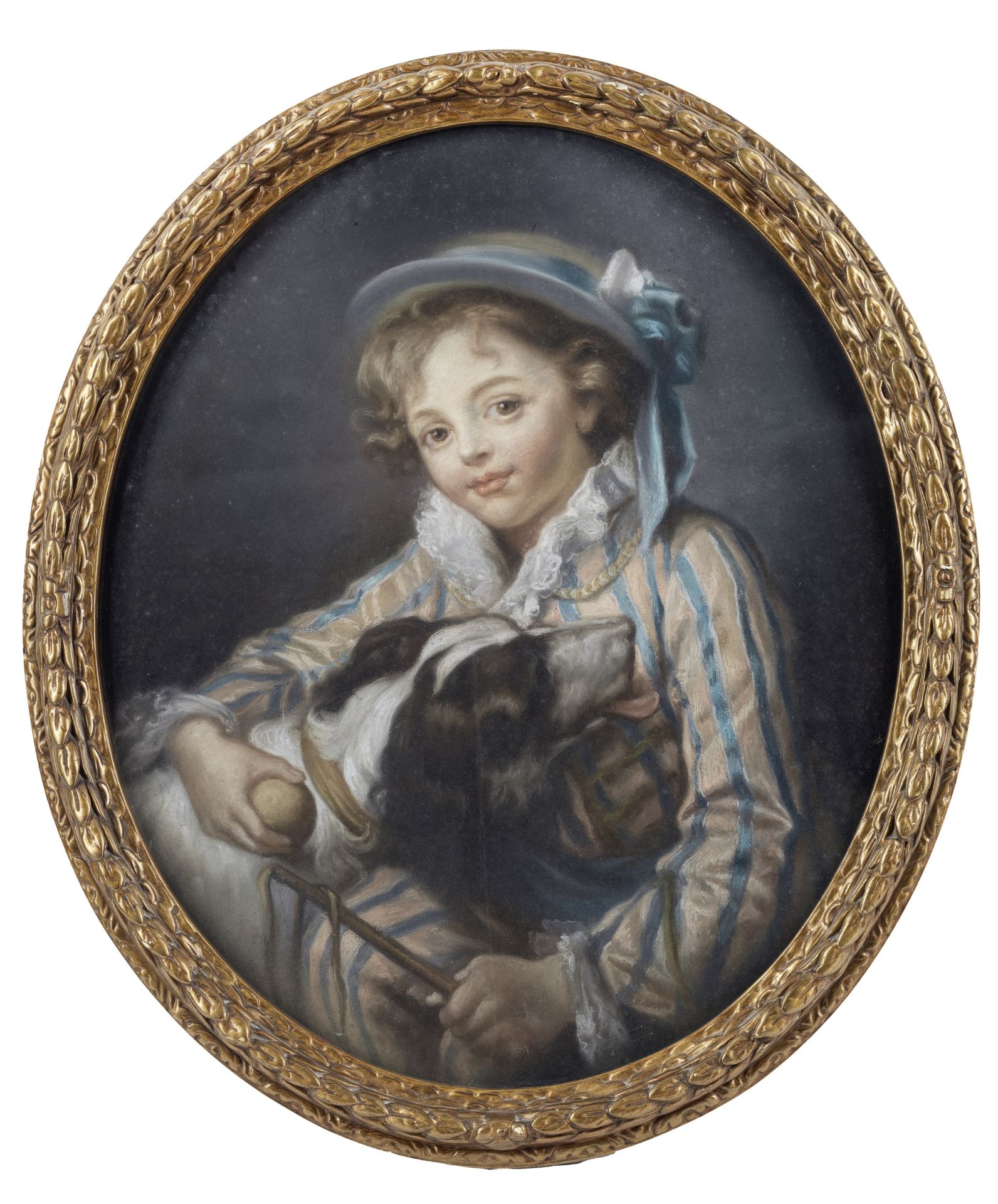 After Jean Baptiste Greuze, English School, 19th Century Boy with a dog