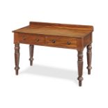 A William IV mahogany and camphorwood wash stand or side table spuriously stamped for Gillows