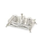 A Victorian silver inkstand Charles Thomas Fox & George Fox, London 1857