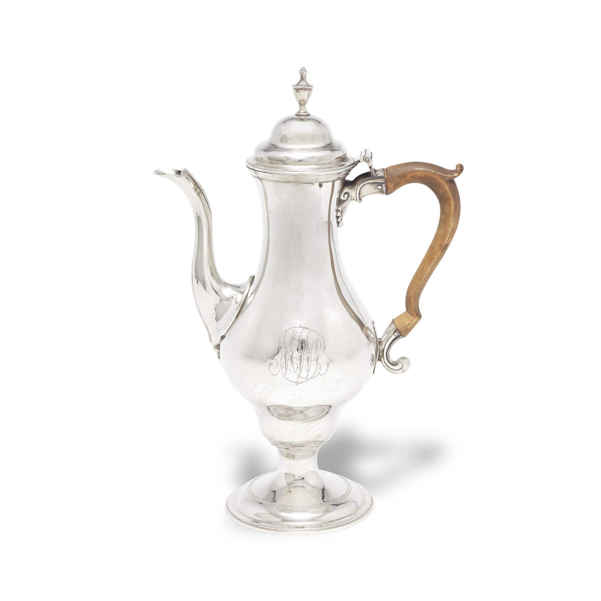 A George III silver coffee pot Edward Fernell, London 1782