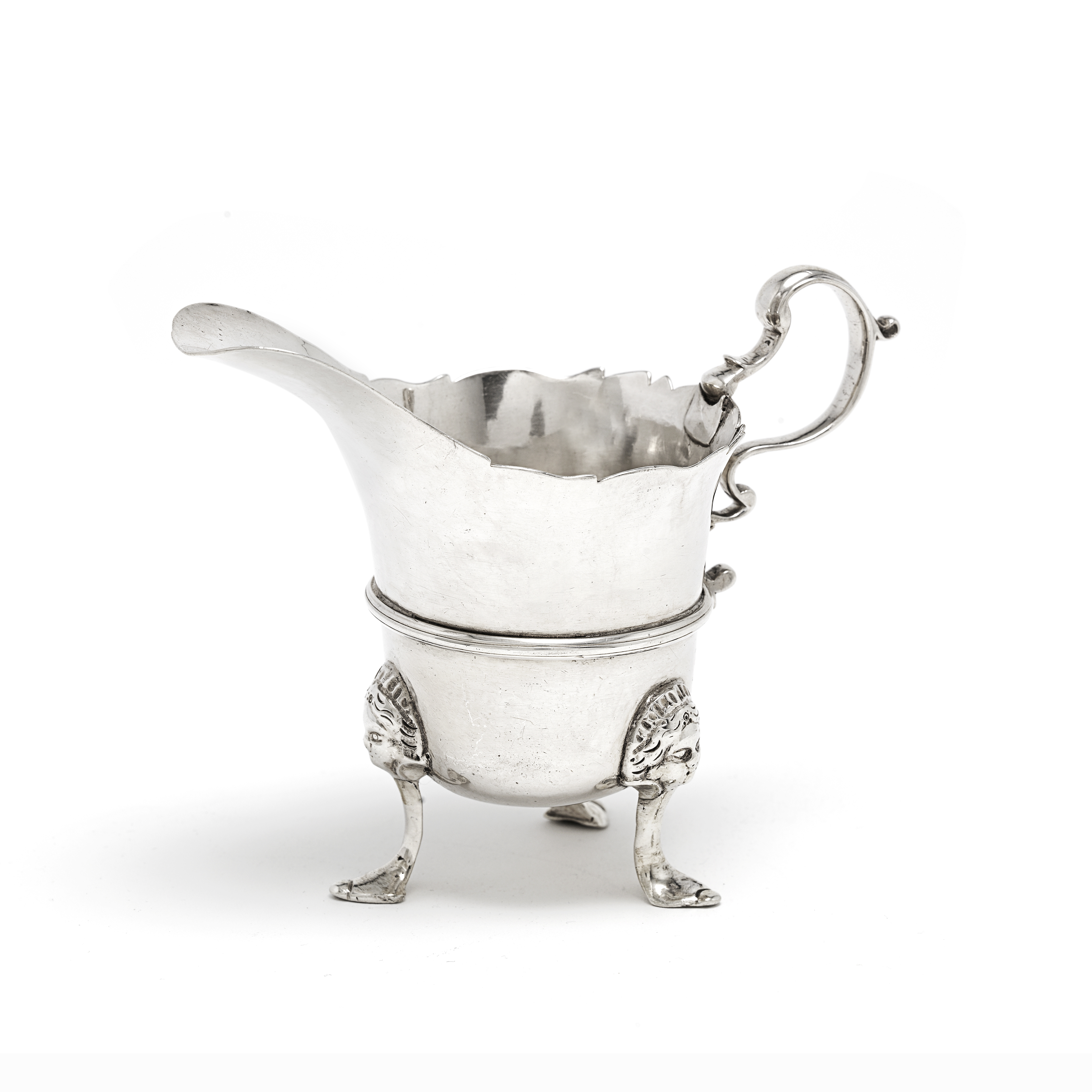 An 18th century Irish provincial silver cream jug Stephen Mackrill, Cork, circa 1759, stamped wit...