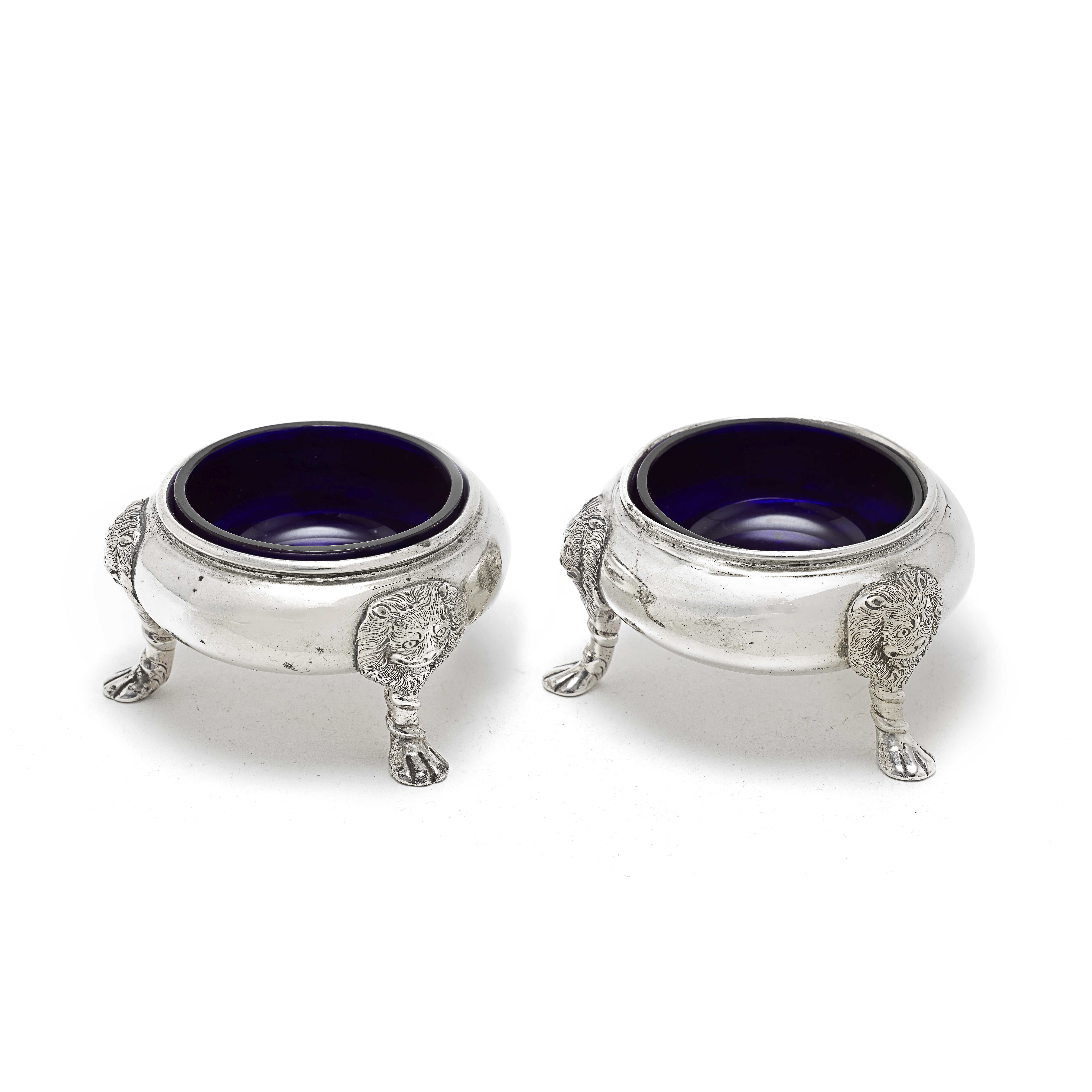 A pair of 18th century Irish silver salts Matthew Walker, Dublin, circa 1730 (2)