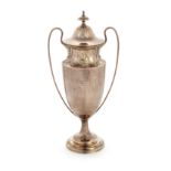 A 9 carat gold two-handled covered trophy cup Mappin & Webb, London 1910