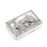 A George IV silver snuff box William Simpson, Birmingham 1829