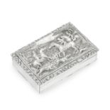 A George IV silver snuff Box William Simpson, Birmingham 1829