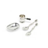 Georg Jensen: a small collection of silver items (4)