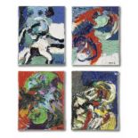 Karel Appel (1921-2006) Untitled, (4 Works)1967