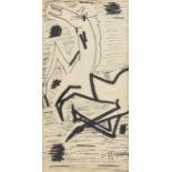 Maqbool Fida Husain (Indian, 1913-2011) Untitled (Horse)