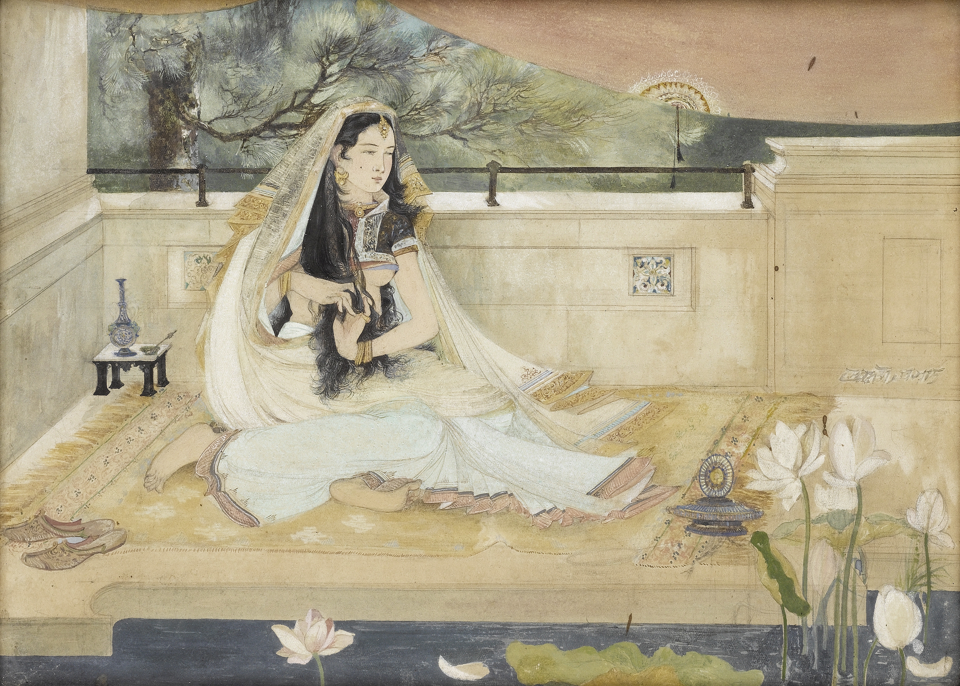 Devi Prasad Roy Chowdhury (Indian, 1899-1975) An Inmate of the Harem