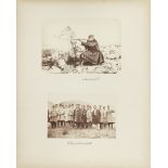 A group of nine photographs, depicting Muzaffar al-Din Shah Qajar (reg. 1896-1907) on a hunting t...