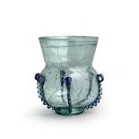 A Nishapur blue glass mosque lamp Persia, 10th Century