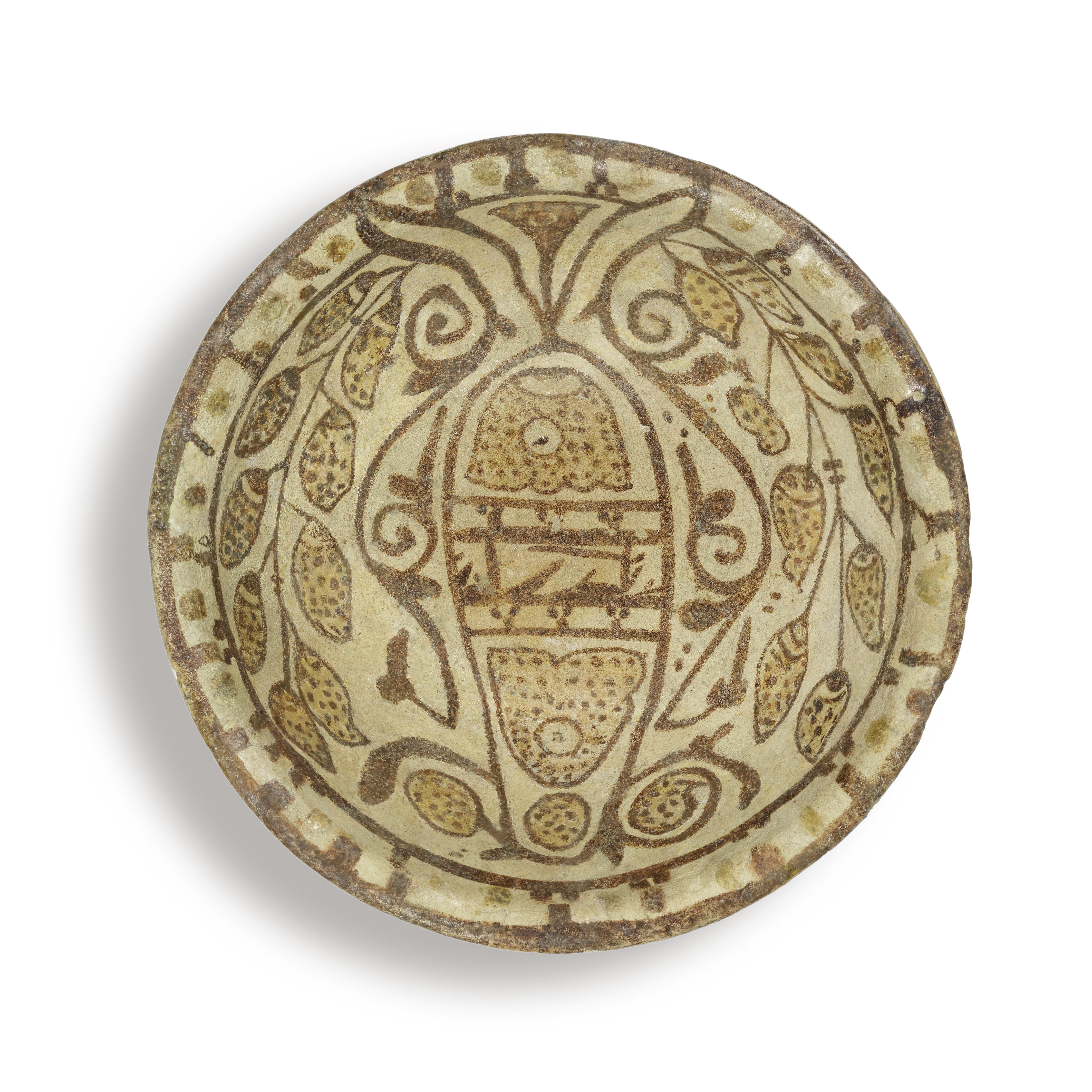 An Abbasid lustre pottery bowl Mesopotamia, 9th Century