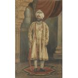 A portrait of Sir Ranbir Singh, Maharajah of Jind (1879-1948, reg. 1911-47), by the artist Toka K...