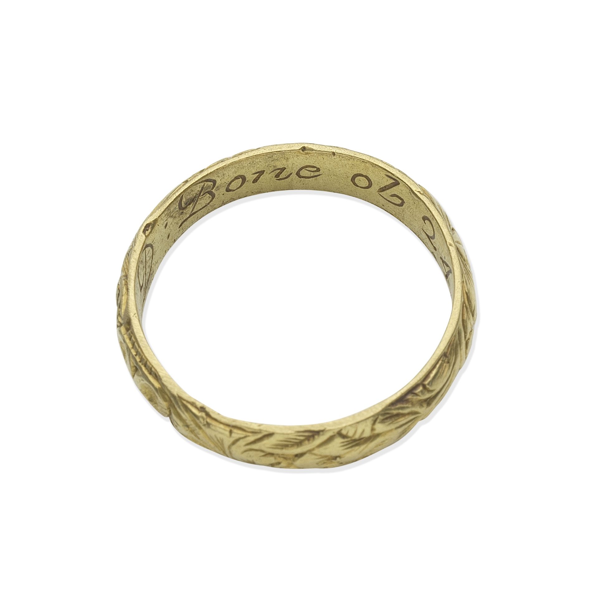 GOLD MEMORIAL RING, DATED 1708 - Bild 2 aus 2