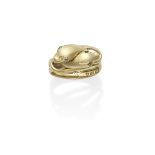 GOLD SERPENT RING, DATED 1901