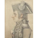 Palermo School, circa 1800 Profile portrait of Rear-Admiral Sir Horatio Nelson, in profile facing...