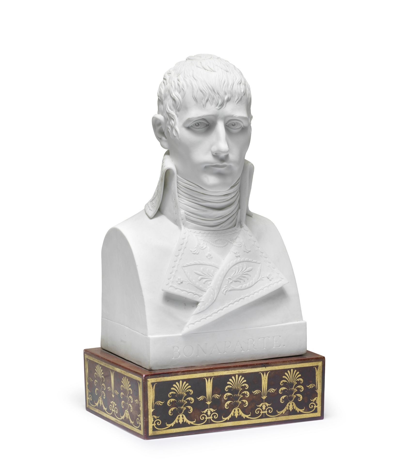 A very rare Paris, Dihl et Gu&#233;rhard, biscuit porcelain bust of Napoleon Bonaparte (French, 1...