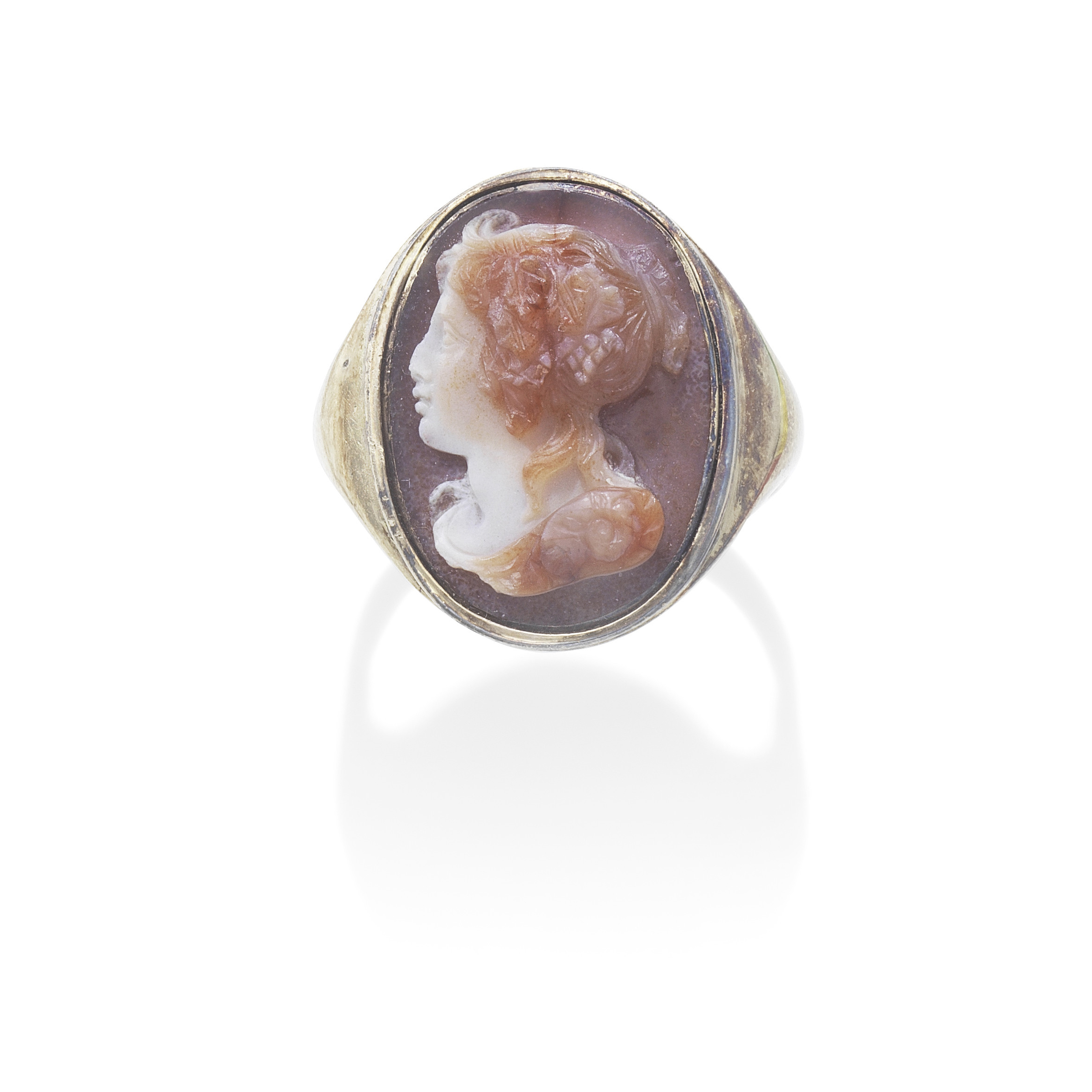 A GOLD AND AGATE CAMEO RING, EARLY 19TH CENTURY - Image 3 of 3