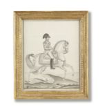 Auvrest (French, 19th Century) Napoleon on horseback
