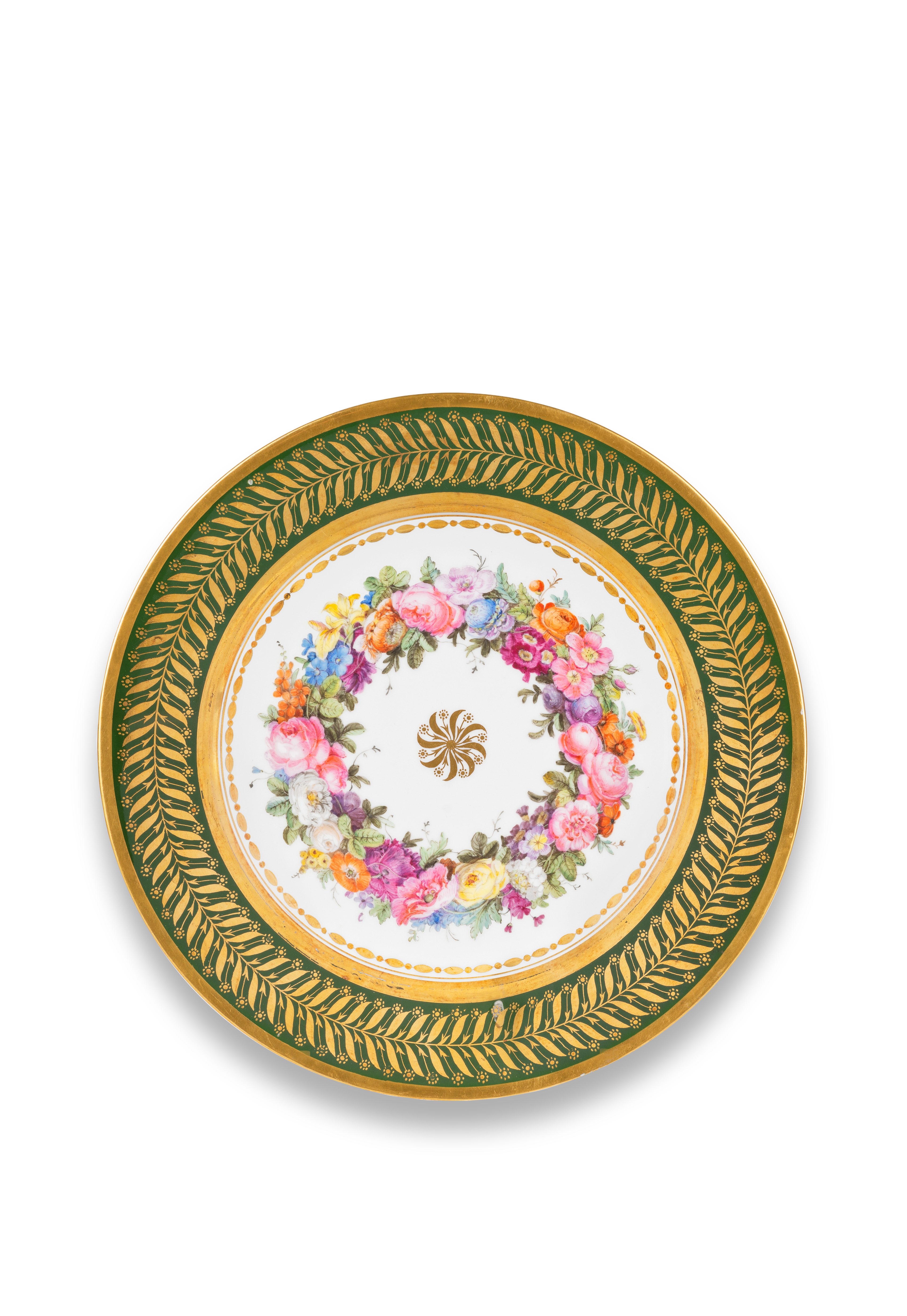 A S&#232;vres plate from 'service d'Italie' for the Prince and Princess Borgh&#232;se, circa 1808