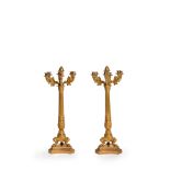 A pair of early 19th century gilt bronze five light candelabra Signed Thomire A Paris (2)