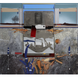 Mohammad El Rawas (Liban, n&#233; en 1951) When We are Gone (mixed media and assemblage on plywoo...