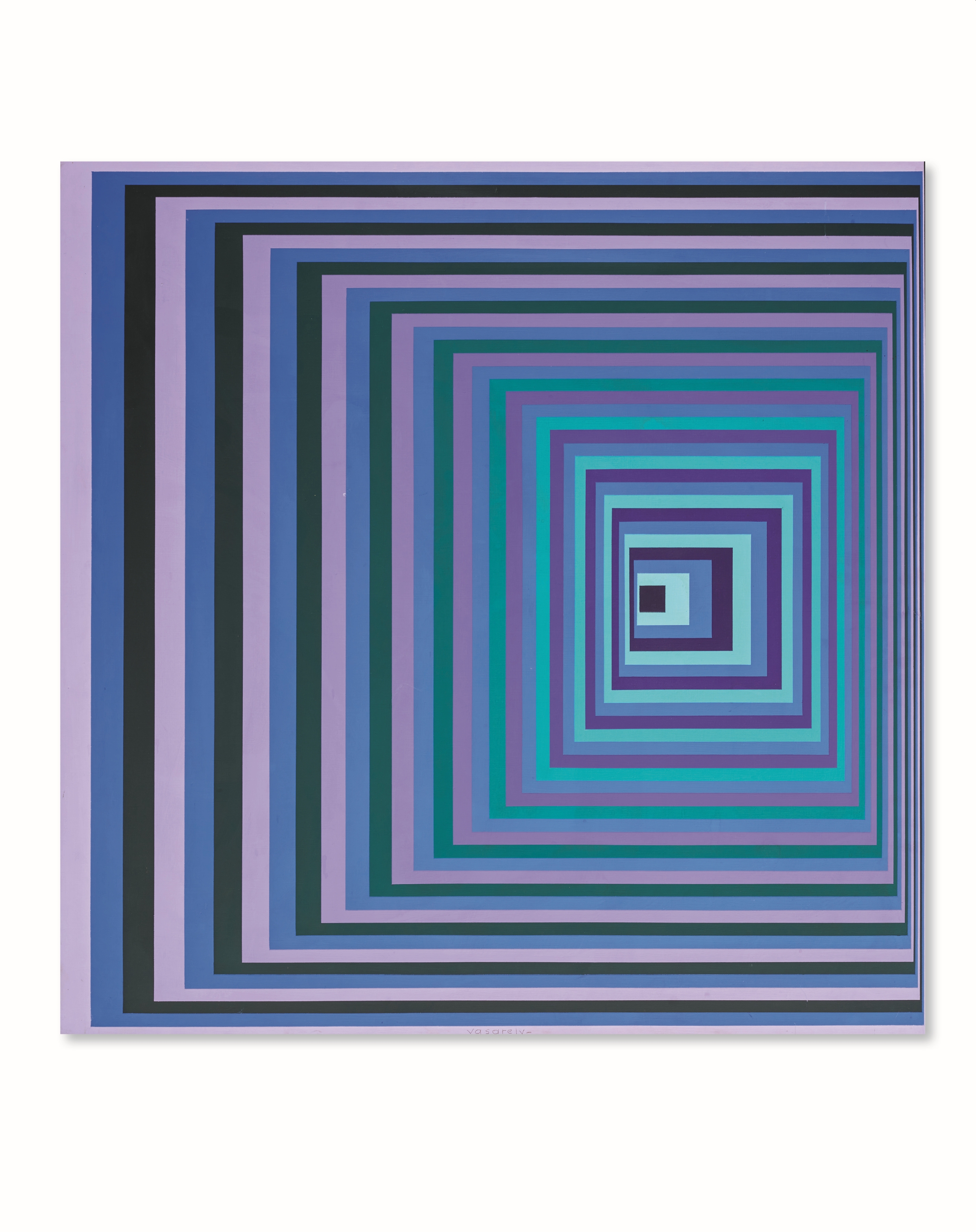 VICTOR VASARELY (1906-1997) VONAL-FERDE 1969