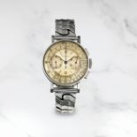 LONGINES. CHRONOGRAPHE BRACELET EN ACIER MOUVEMENT MECANIQUE LONGINES. A STAINLESS STEEL MANUAL W...