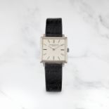 VACHERON & CONSTANTIN. MONTRE BRACELET EN OR BLANC 18K (750) DE FORME CARREE MOUVEMENT MECANIQUE ...