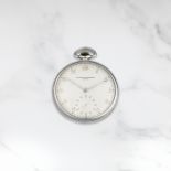 VACHERON & CONSTANTIN. RARE ET LEGERE MONTRE DE GOUSSET EN ALUMINIUM REMONTAGE MANUEL VACHERON & ...