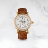 CHRONOSWISS. CHRONOGRAPHE BRACELET REGULATEUR EN OR ROSE 18K (750) MOUVEMENT AUTOMATIQUE CHRONOSW...