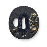 An Ichinomiya tsuba (sword guard) Edo period (1615-1868), 19th century