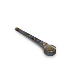 A shell-inlaid yatate (portable brush and ink container) Somada style, Meiji era (1868-1912), lat...