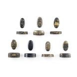 Seven fuchi-gashira (hilt collars and pommels) Edo period (1615-1868), 18th to 19th century (14)