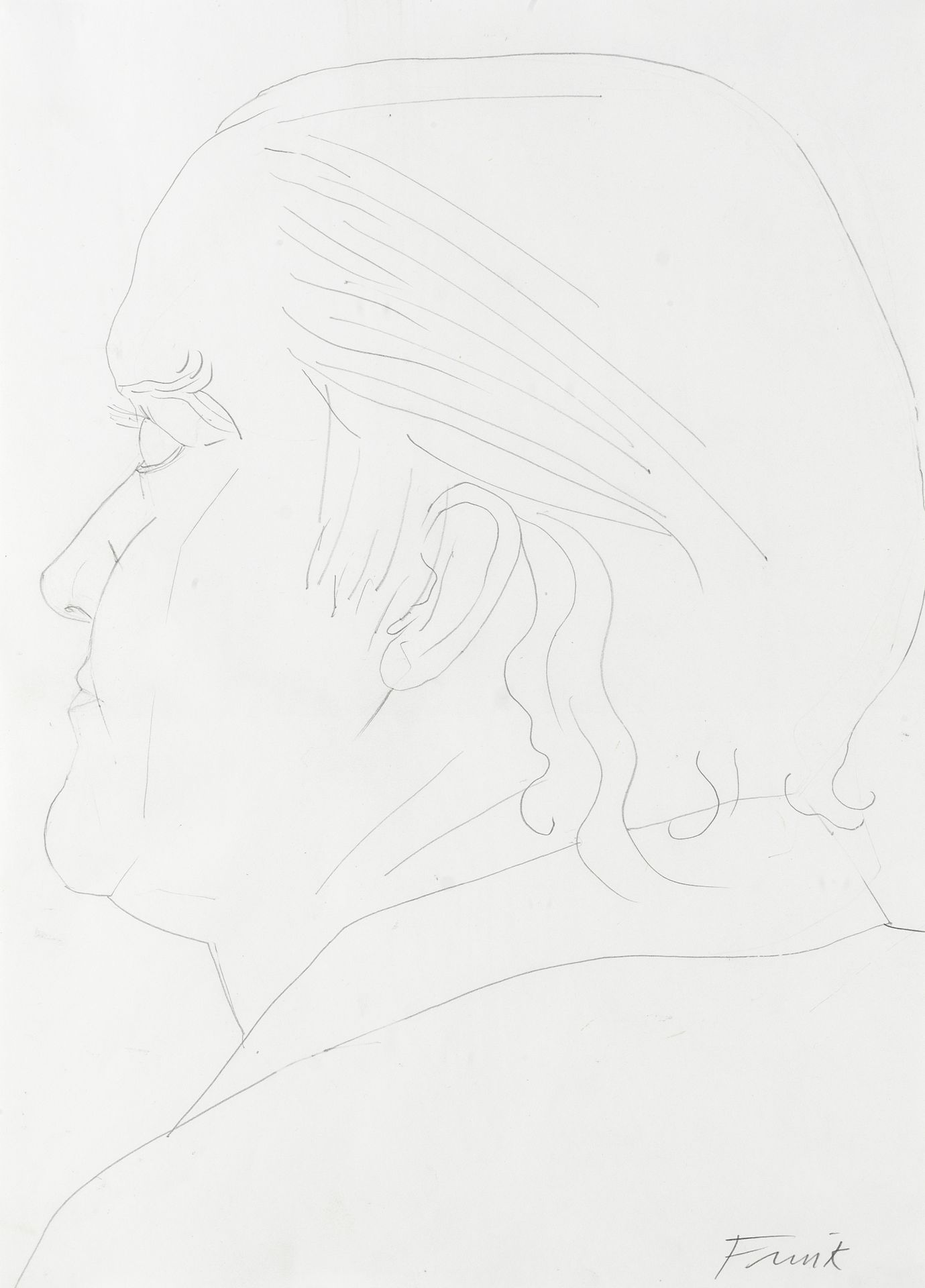 Dame Elizabeth Frink (British, 1930-1993) Portraits of John McConnell, a pair both 41 x 29.5cm (1...