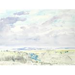 Dorothy Elsie Knowles RCA (Canadian, born 1927) A view of the sea across sand dunes