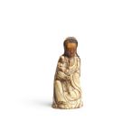 AN IVORY FIGURE OF GUANYIN AND CHILD Ming Dynasty (2)