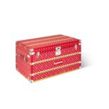 Louis Vuitton x Supreme A Limited Edition Red And White Monogram Malle Courrier 90 Trunk, 2019 (i...