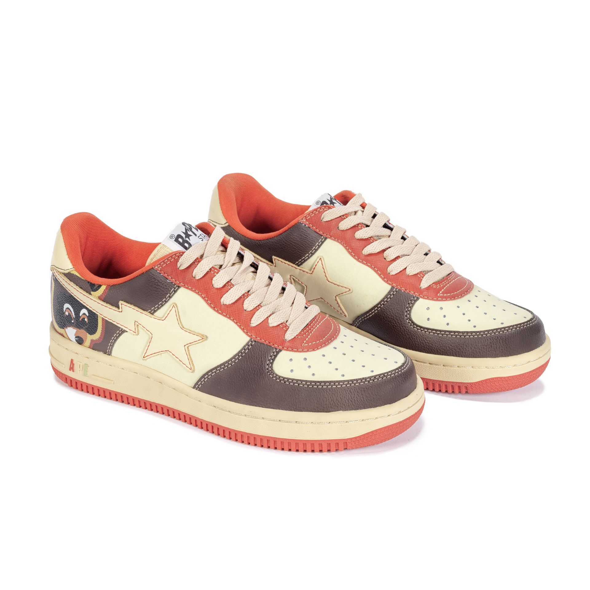 A Bathing Ape x Kanye West A Pair of Bapesta College Dropout Trainers, 2007 (includes spare laces...