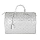 Louis Vuitton A Silver Monogram Miroir Mirror Speedy 35, 2008 (includes padlock, keys, cloche, du...