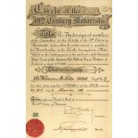 A Circle of the 19th Century Motorists Certificate,