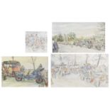 Diana Gardner; a collection of water colour illustrations of the London to Brighton Veteran Car Run,