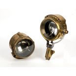 Two acteylene spotlamps by BRC and Phares Bleriot, French, circa 1908, ((2))