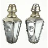 A pair of Jagger lamps from The Centaur Works, Walsall, circa 1930, ((2))